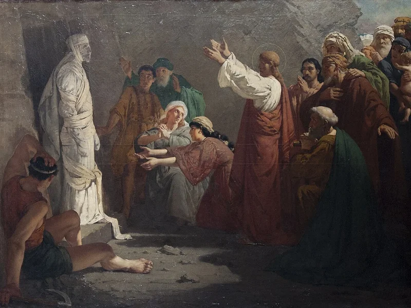 1858-Jan - Willem Rosier - La risurrezione di Lazzaro